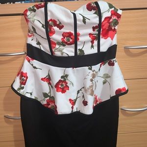 Flower Dress With Skirt